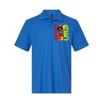 Junenth Celebrate Dabbing Vibes Only Black African Meaningful Gift Softstyle Adult Sport Polo