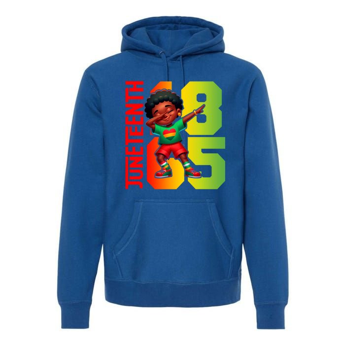 Junenth Celebrate Dabbing Vibes Only Black African Meaningful Gift Premium Hoodie