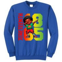 Junenth Celebrate Dabbing Vibes Only Black African Meaningful Gift Tall Sweatshirt