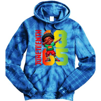 Junenth Celebrate Dabbing Vibes Only Black African Meaningful Gift Tie Dye Hoodie