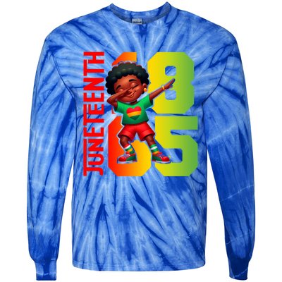 Junenth Celebrate Dabbing Vibes Only Black African Meaningful Gift Tie-Dye Long Sleeve Shirt