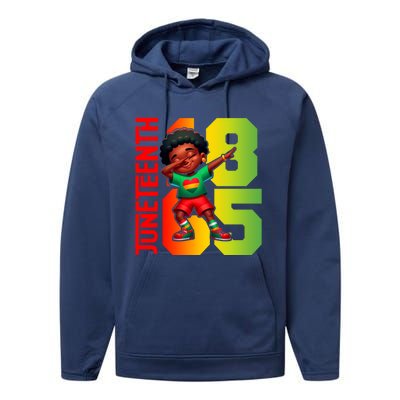 Junenth Celebrate Dabbing Vibes Only Black African Meaningful Gift Performance Fleece Hoodie