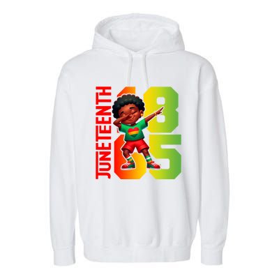 Junenth Celebrate Dabbing Vibes Only Black African Meaningful Gift Garment-Dyed Fleece Hoodie