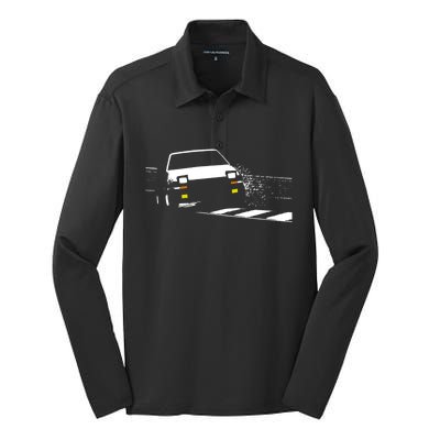 Japanese Classic Drift Silk Touch Performance Long Sleeve Polo