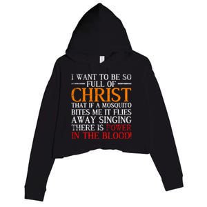 Jesus Christ Devotee Christian Gift Holy Funny Bible Prayer Gift Crop Fleece Hoodie