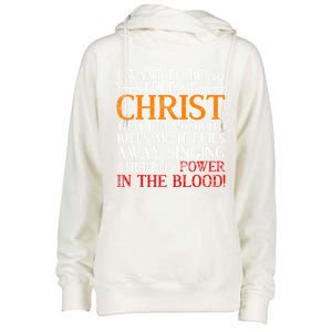 Jesus Christ Devotee Christian Gift Holy Funny Bible Prayer Gift Womens Funnel Neck Pullover Hood