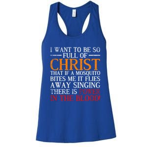 Jesus Christ Devotee Christian Gift Holy Funny Bible Prayer Gift Women's Racerback Tank