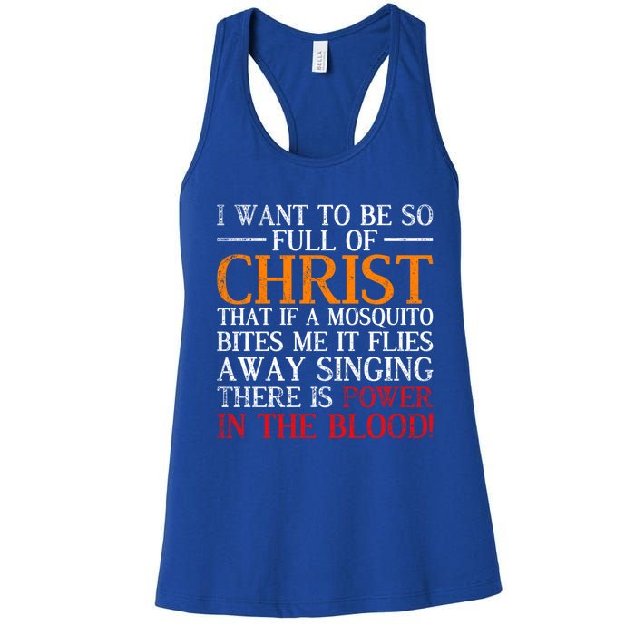 Jesus Christ Devotee Christian Gift Holy Funny Bible Prayer Gift Women's Racerback Tank