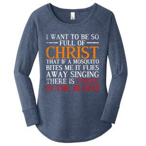 Jesus Christ Devotee Christian Gift Holy Funny Bible Prayer Gift Women's Perfect Tri Tunic Long Sleeve Shirt