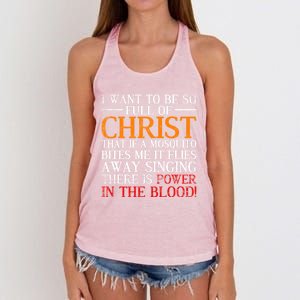 Jesus Christ Devotee Christian Gift Holy Funny Bible Prayer Gift Women's Knotted Racerback Tank