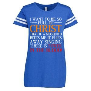 Jesus Christ Devotee Christian Gift Holy Funny Bible Prayer Gift Enza Ladies Jersey Football T-Shirt