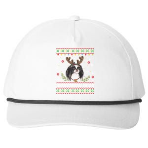 Japanese Chin Dog Reindeer Ugly Christmas Sweater Cool Gift Snapback Five-Panel Rope Hat