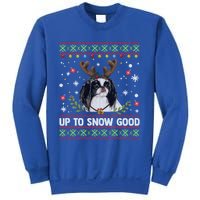 Japanese Chin Dog Reindeer Ugly Christmas Sweater Cool Gift Sweatshirt