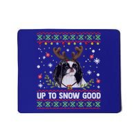 Japanese Chin Dog Reindeer Ugly Christmas Sweater Cool Gift Mousepad