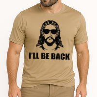 Jesus Christ Design I´ll Be Back Jesus Cooling Performance Crew T-Shirt