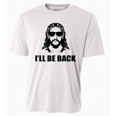 Jesus Christ Design I´Ll Be Back Jesus Cooling Performance Crew T-Shirt