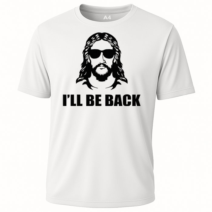 Jesus Christ Design I´Ll Be Back Jesus Cooling Performance Crew T-Shirt