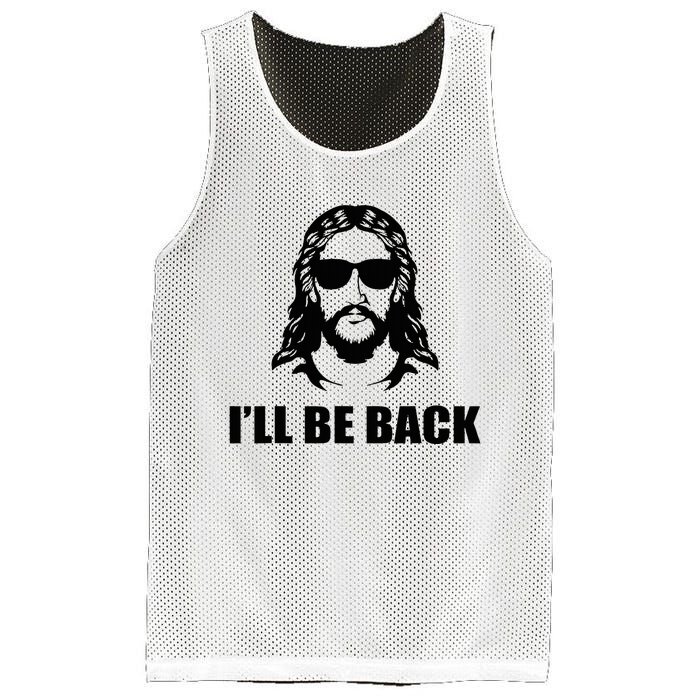 Jesus Christ Design I´Ll Be Back Jesus Mesh Reversible Basketball Jersey Tank