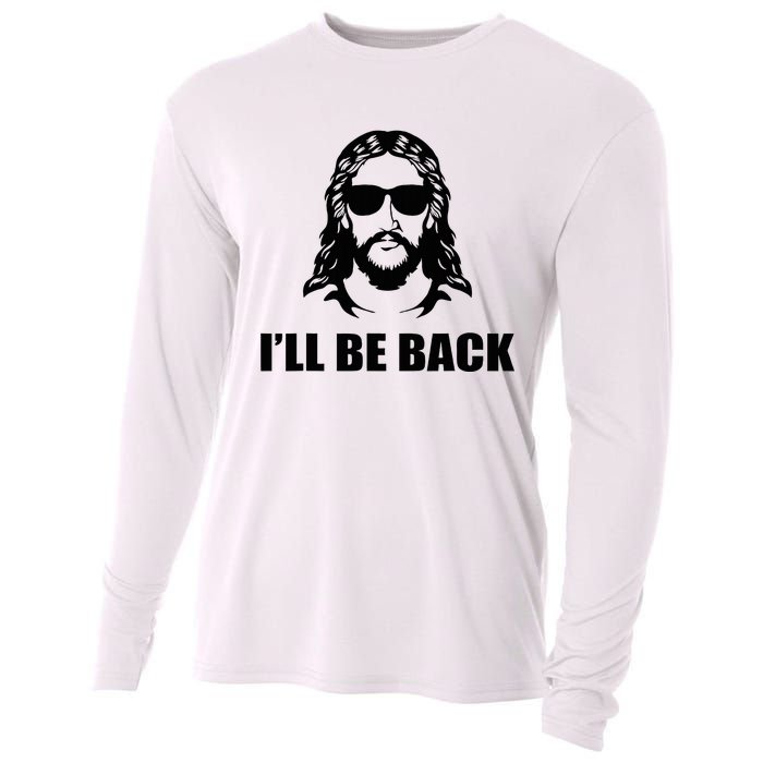 Jesus Christ Design I´Ll Be Back Jesus Cooling Performance Long Sleeve Crew