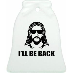 Jesus Christ Design I´Ll Be Back Jesus Ceramic Bell Ornament