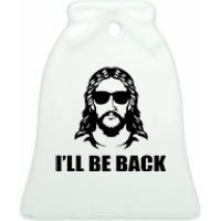 Jesus Christ Design I´Ll Be Back Jesus Ceramic Bell Ornament