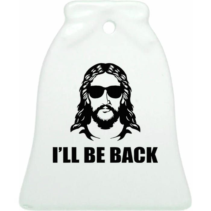 Jesus Christ Design I´Ll Be Back Jesus Ceramic Bell Ornament