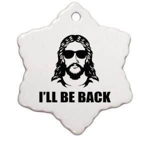 Jesus Christ Design I´Ll Be Back Jesus Ceramic Star Ornament