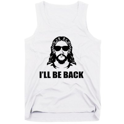 Jesus Christ Design I´Ll Be Back Jesus Tank Top