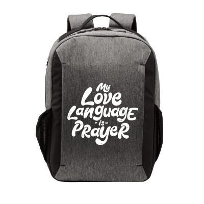 Jesus Christian Easter Vintage Retro My Love Language Is Prayer Vector Backpack