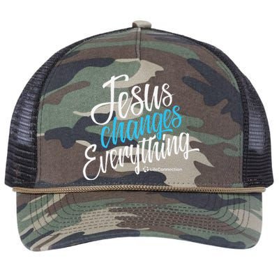 Jesus Changes Everything Premium Gift Retro Rope Trucker Hat Cap