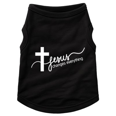 Jesus Changes Everything Cross Doggie Tank