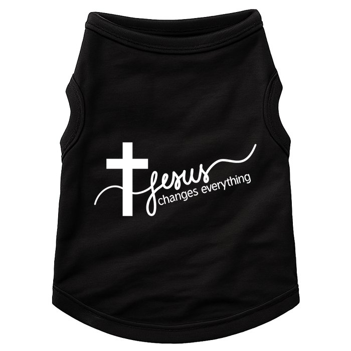 Jesus Changes Everything Cross Doggie Tank