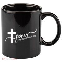 Jesus Changes Everything Cross 11oz C Handle Ceramic Mug