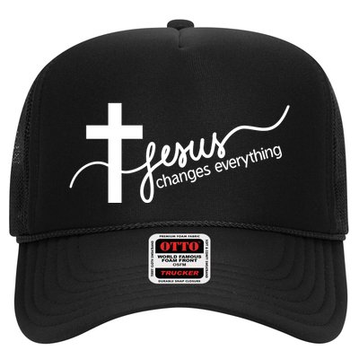 Jesus Changes Everything Cross Trucker Hat