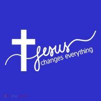 Jesus Changes Everything Cross 16 in Basic Backpack