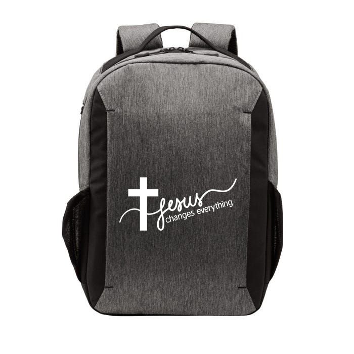 Jesus Changes Everything Cross Vector Backpack