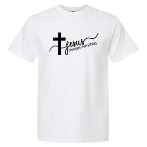 Jesus Changes Everything Cross Garment-Dyed Heavyweight T-Shirt