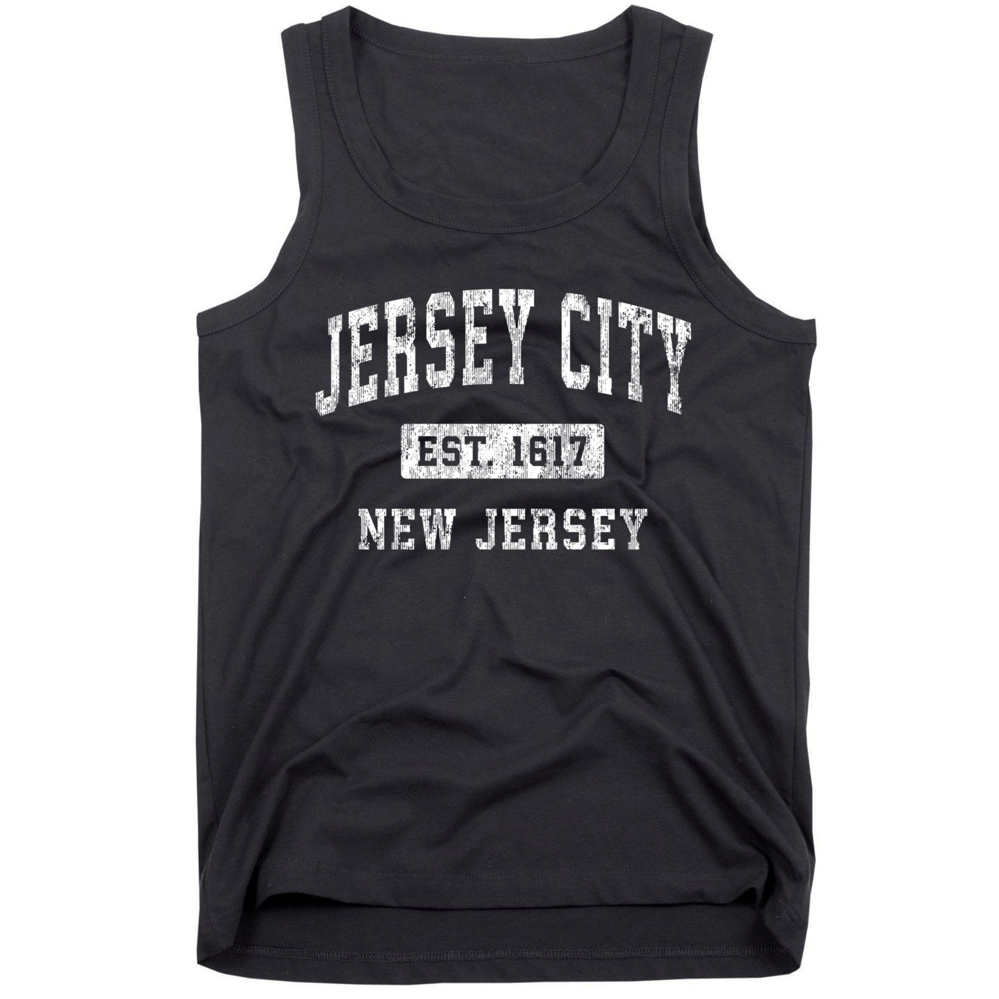 Jersey City Est 1617 New Jersey Nj Vintage Established Sports Design Tank Top