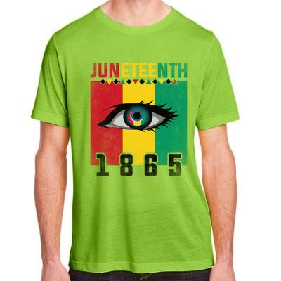 Juneteenth Celebration Eye Black History African American Gift Adult ChromaSoft Performance T-Shirt