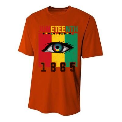 Juneteenth Celebration Eye Black History African American Gift Performance Sprint T-Shirt