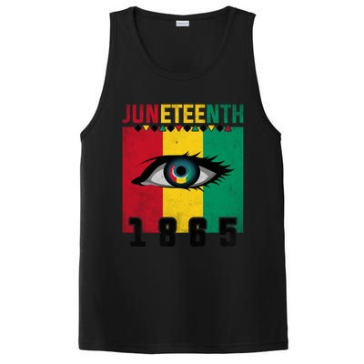 Juneteenth Celebration Eye Black History African American Gift PosiCharge Competitor Tank