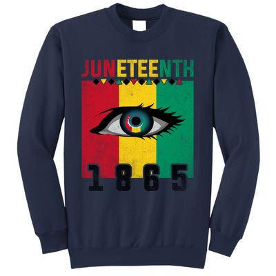 Juneteenth Celebration Eye Black History African American Gift Sweatshirt