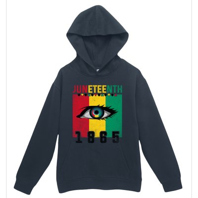 Juneteenth Celebration Eye Black History African American Gift Urban Pullover Hoodie