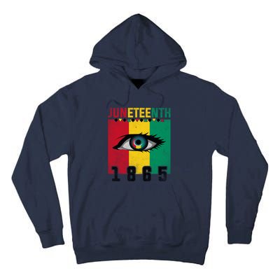 Juneteenth Celebration Eye Black History African American Gift Tall Hoodie