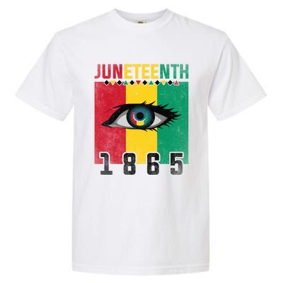 Juneteenth Celebration Eye Black History African American Gift Garment-Dyed Heavyweight T-Shirt