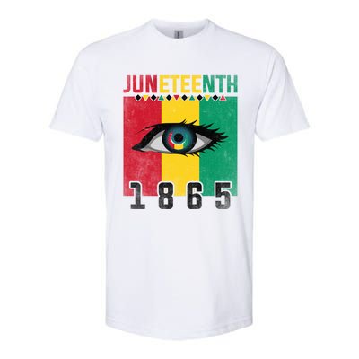 Juneteenth Celebration Eye Black History African American Gift Softstyle CVC T-Shirt