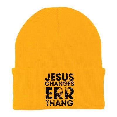 Jesus Changes Err Thang Knit Cap Winter Beanie