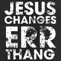 Jesus Changes Err Thang 7 Panel Mesh Trucker Snapback Hat