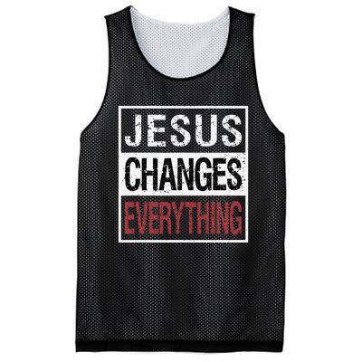 Jesus Changes Everything Mesh Reversible Basketball Jersey Tank