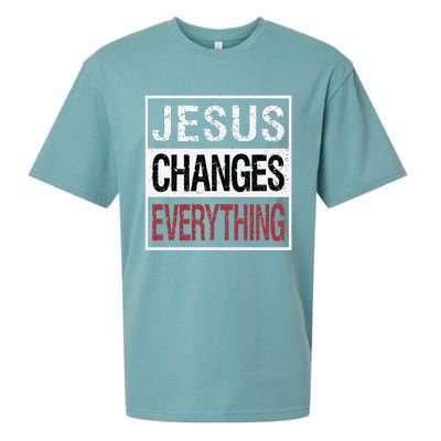 Jesus Changes Everything Sueded Cloud Jersey T-Shirt